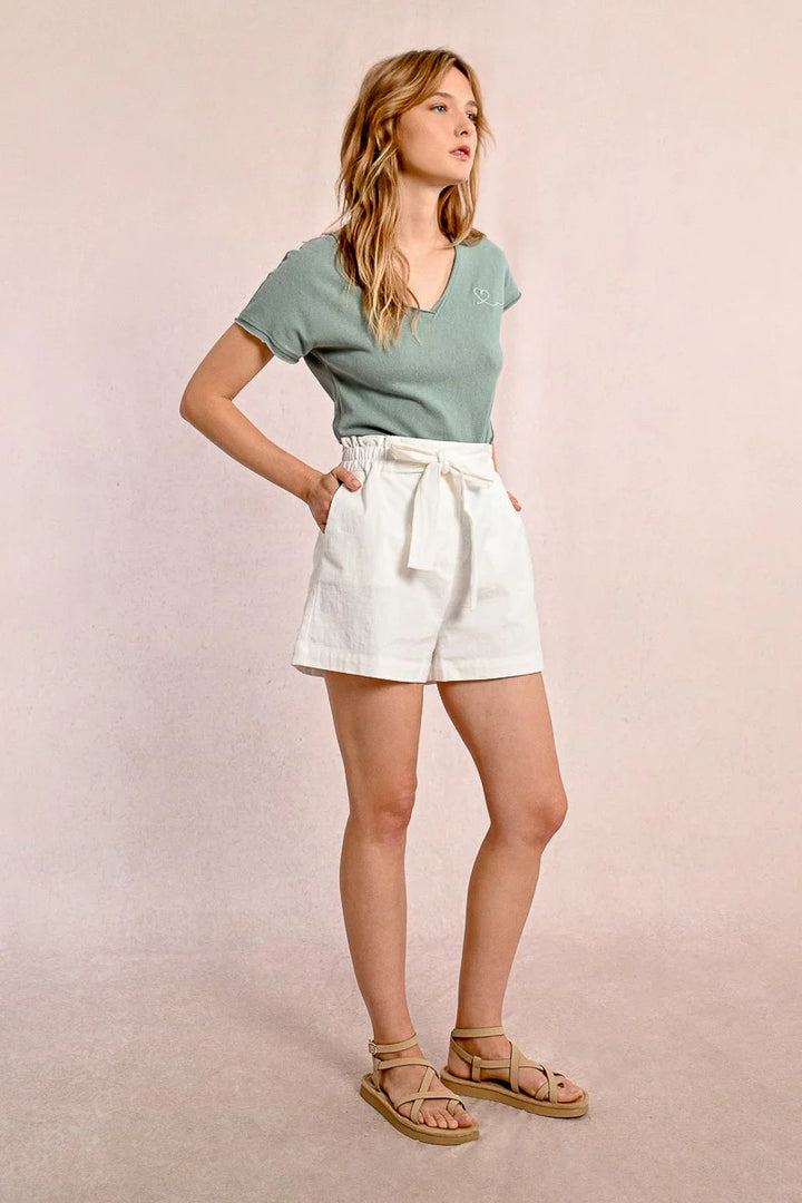 Molly Bracken - Belted Fluid Shorts