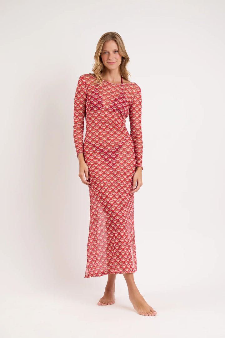 Rio de Sol - Floral Scales Beach Dress Lucy