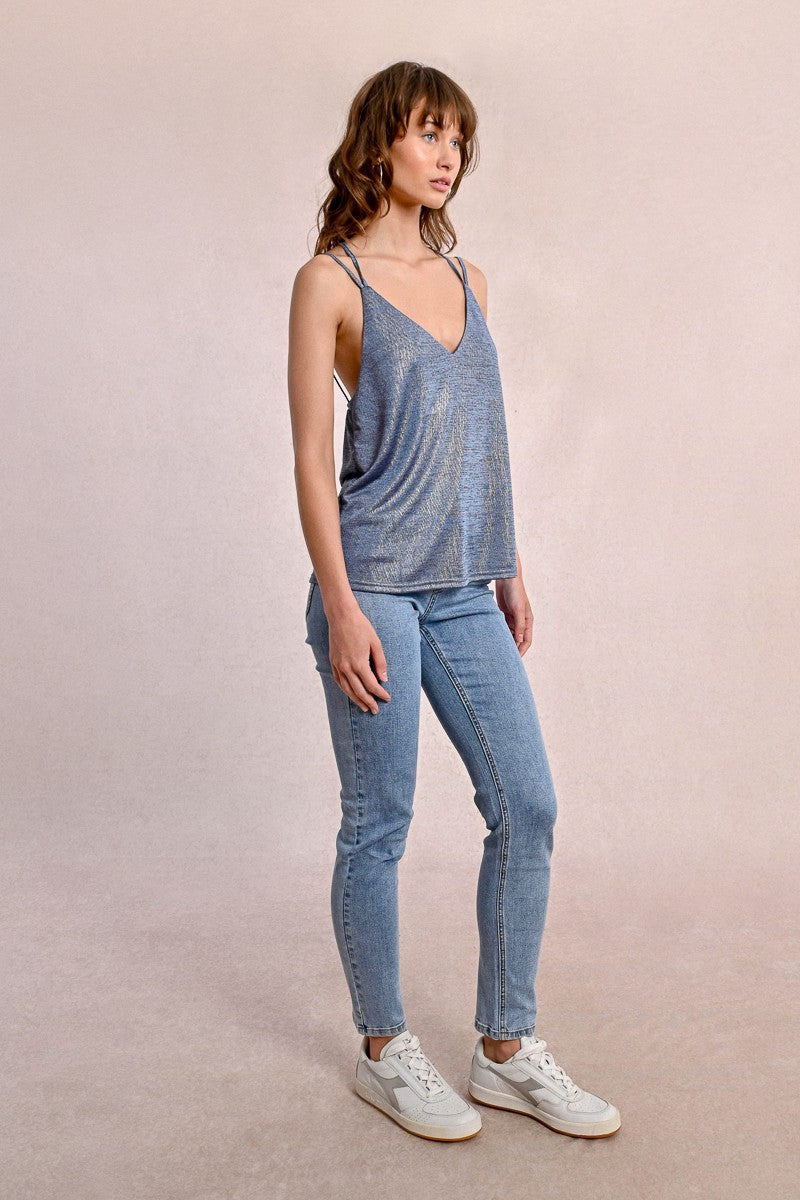 Molly Bracken - Iridescent Cross-Back Camisole