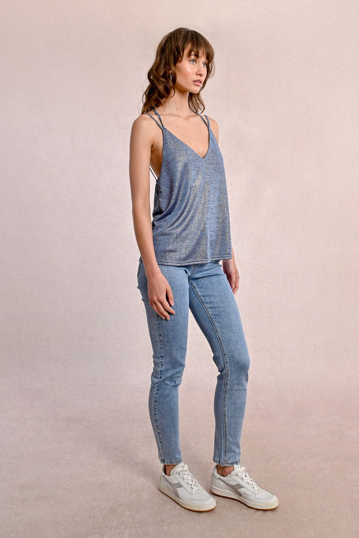 Molly Bracken - Iridescent Cross-Back Camisole