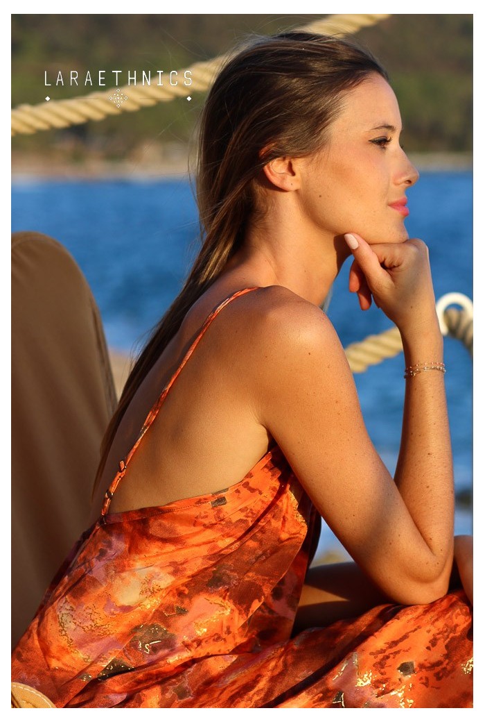 Lara Ethnics Long Dress - Capri