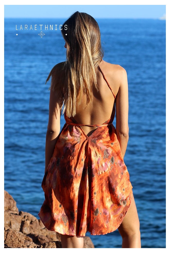 Lara Ethnics Short Dress - Vanille