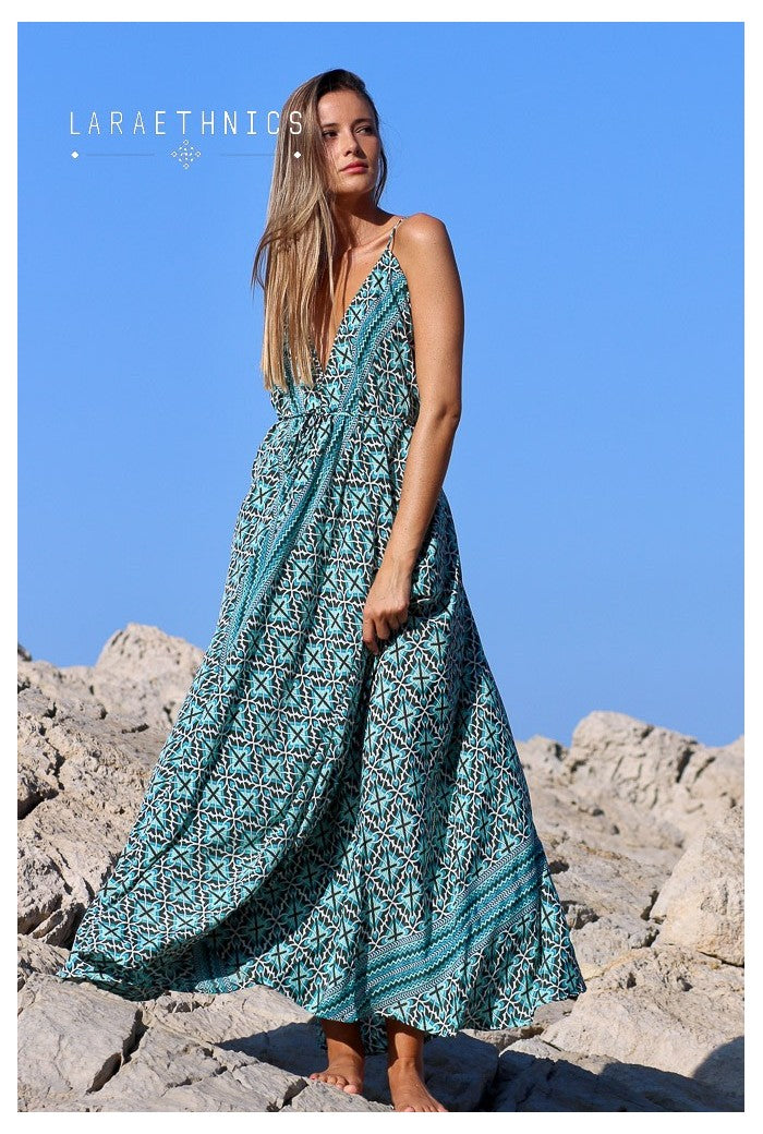 Lara Ethnics Long Dress - Victoria