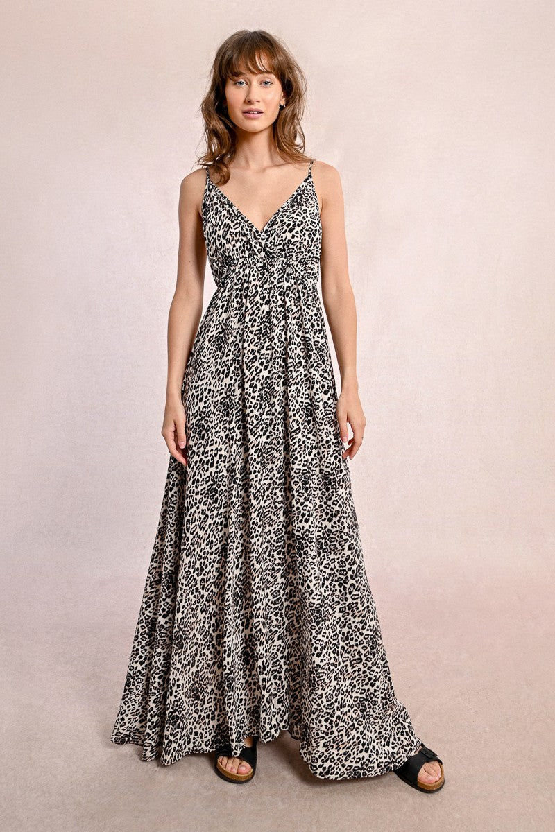 Molly Bracken - Long Leopard Print Dress