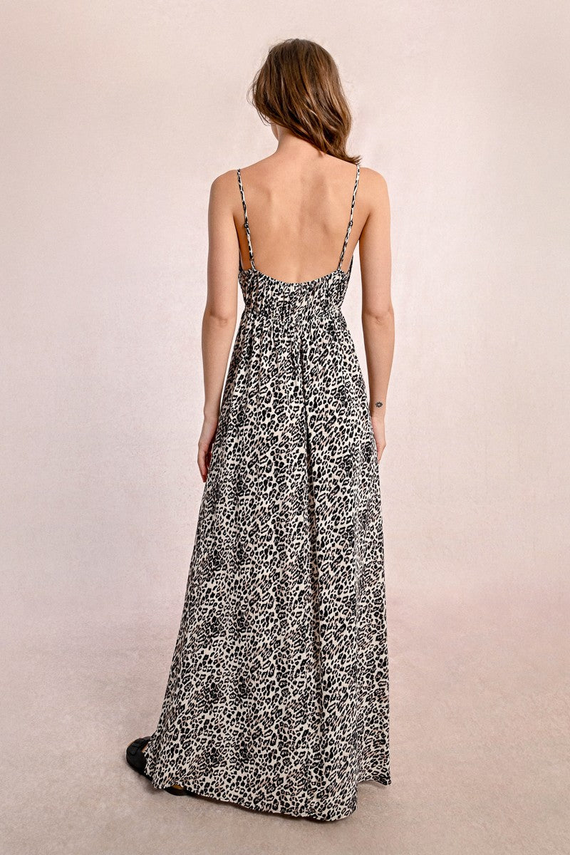 Molly Bracken - Long Leopard Print Dress