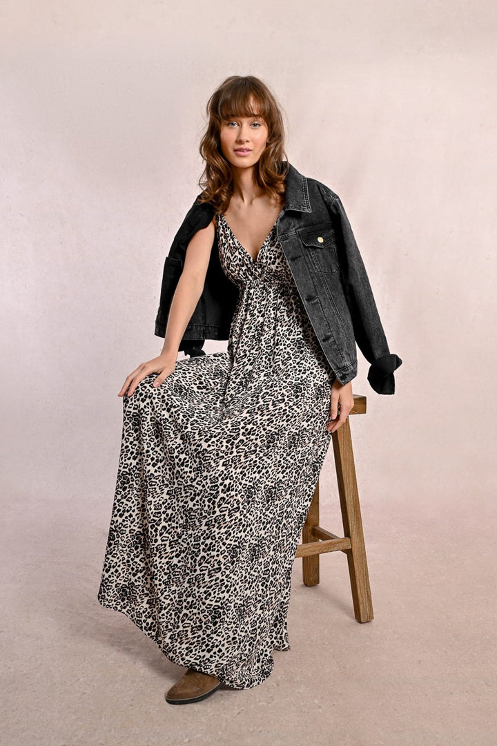 Molly Bracken - Long Leopard Print Dress