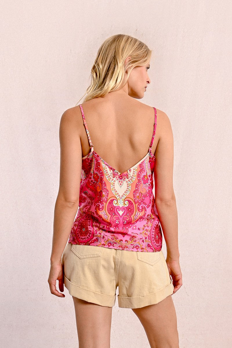 Molly Bracken - Printed Backless Camisole