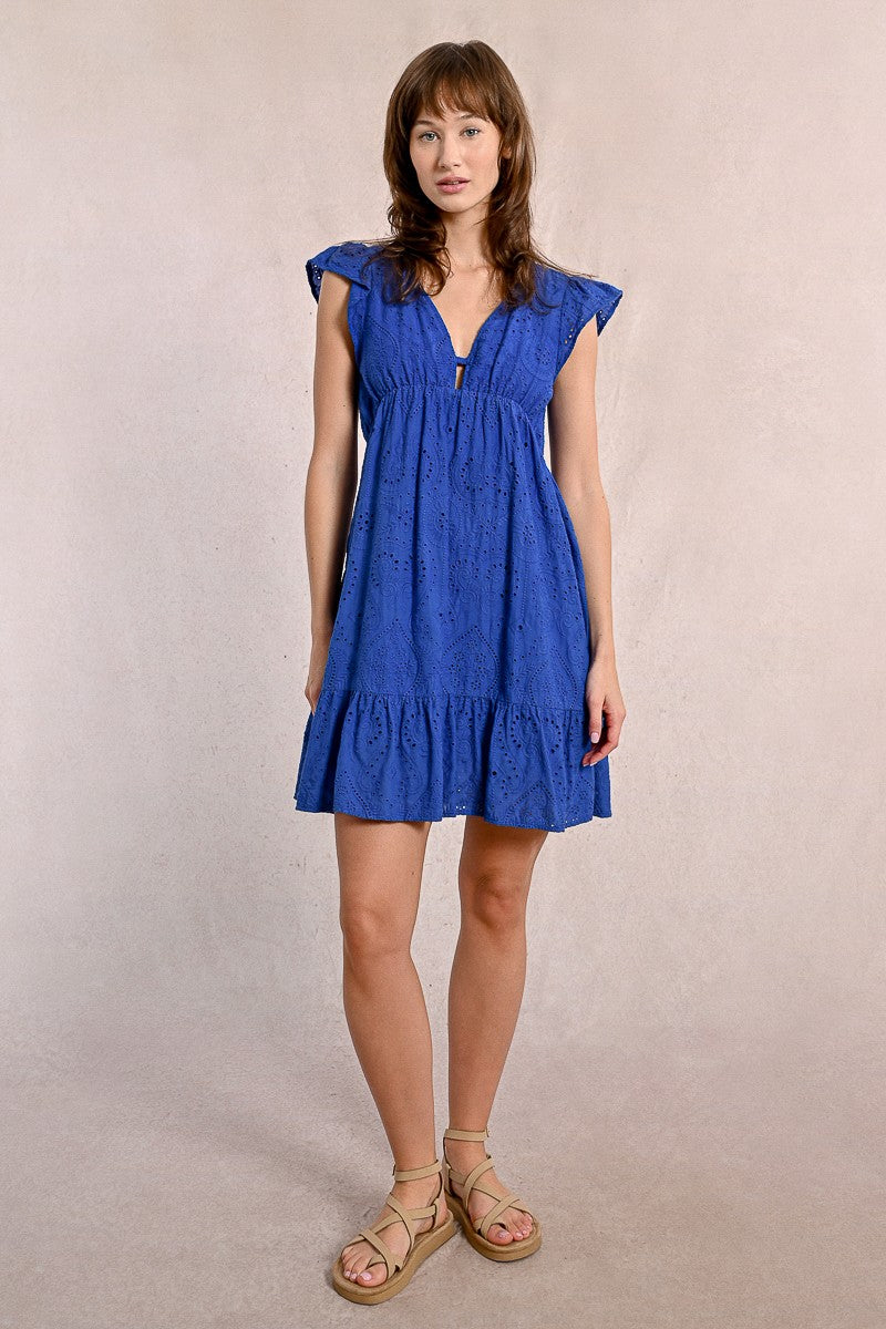 Molly Bracken - Short Dress in English Embroidery