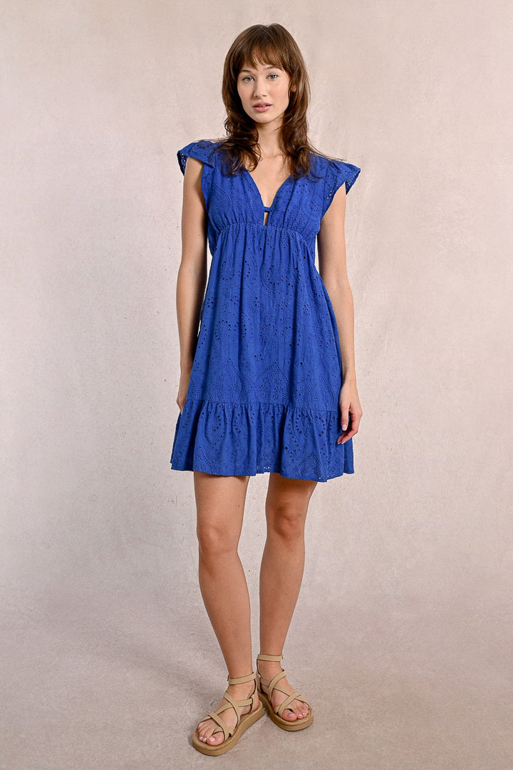 Molly Bracken - Short Dress in English Embroidery