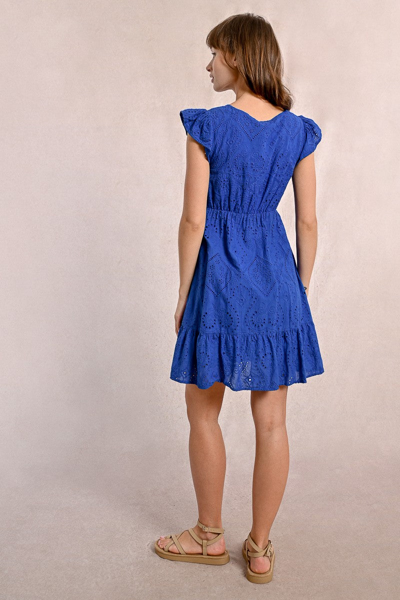 Molly Bracken - Short Dress in English Embroidery