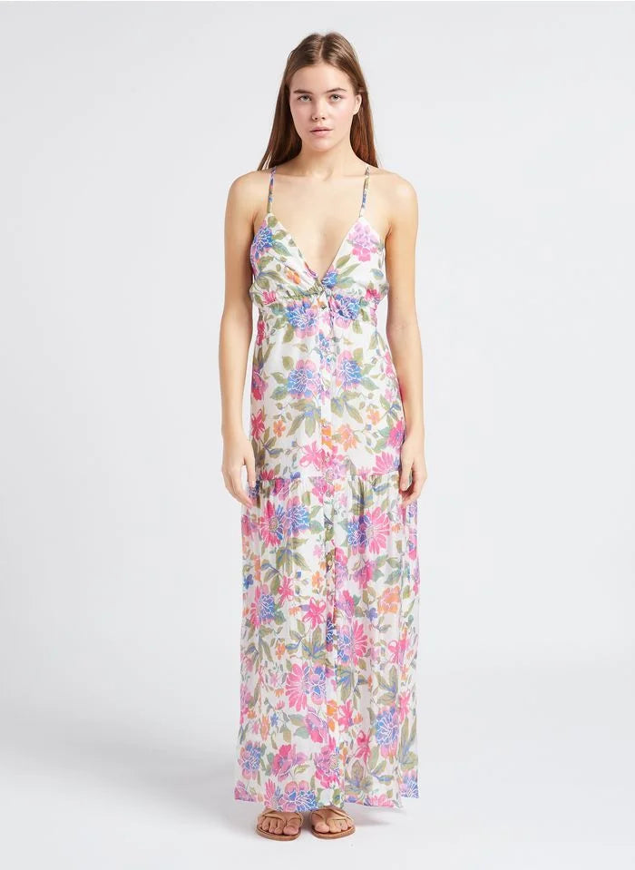 The Korner - Bright Floral Long Dress