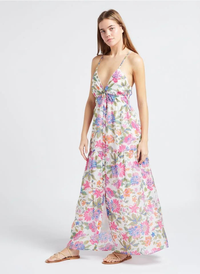 The Korner - Bright Floral Long Dress