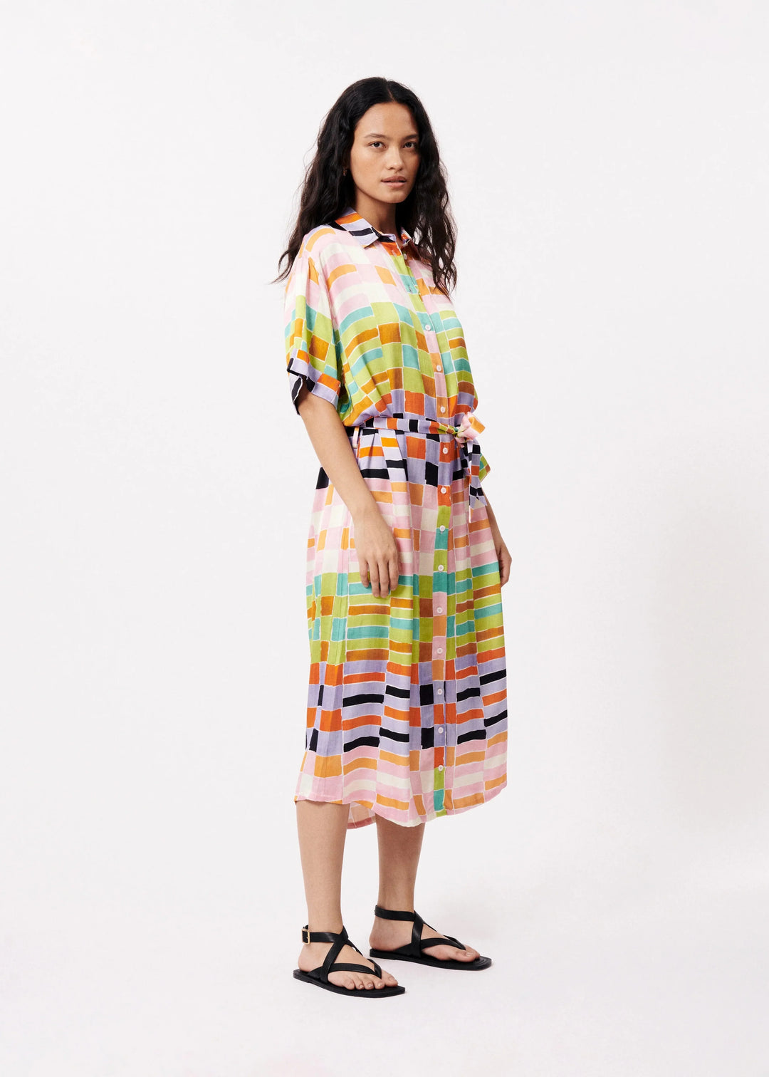 FRNCH - Paige Midi Shirt Dress