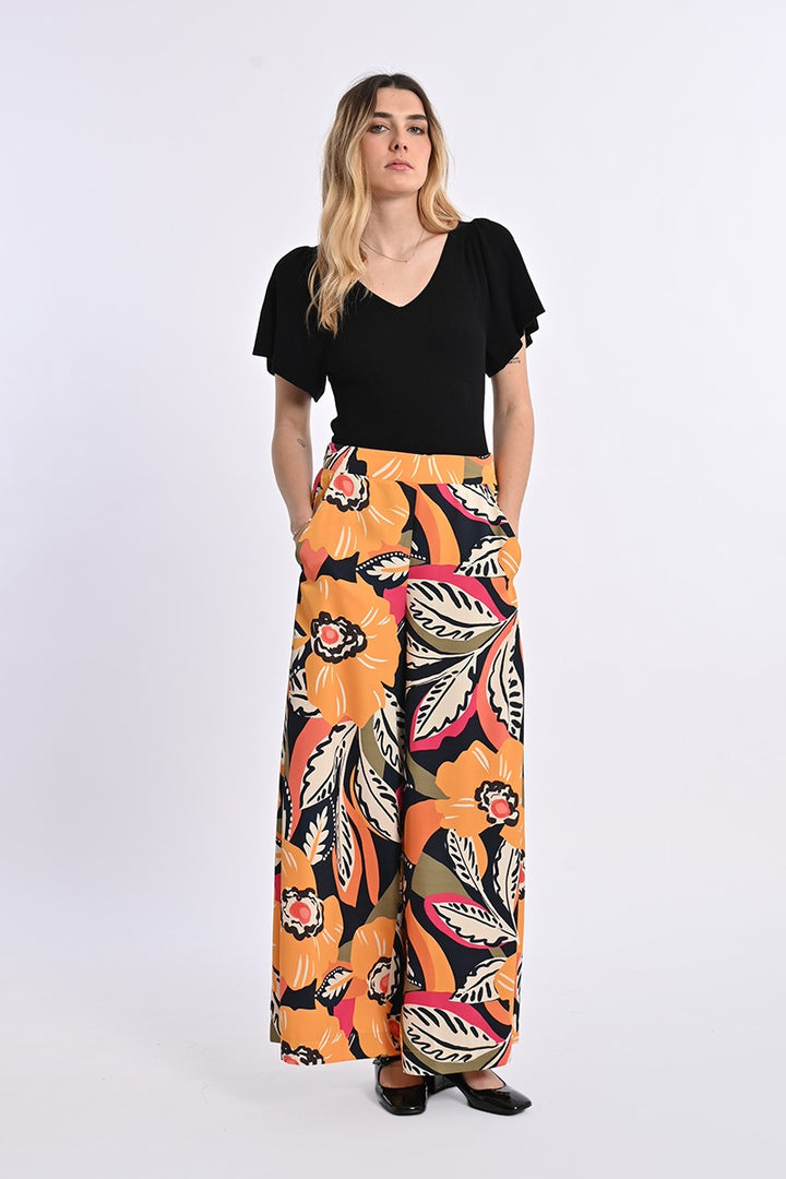 Molly Bracken - Wide Printed Pants